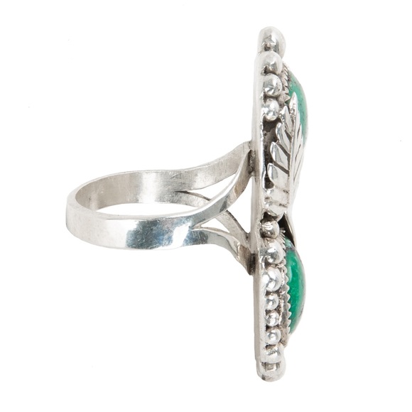 Rare sterling silver genuine turquoise ring 9.75 - Picture 4 of 6